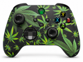 Custom Xbox Series X Controller | Green Weeds 4:20 Design | Genuine Microsoft Controller | Refurbished | 6 Month Warranty