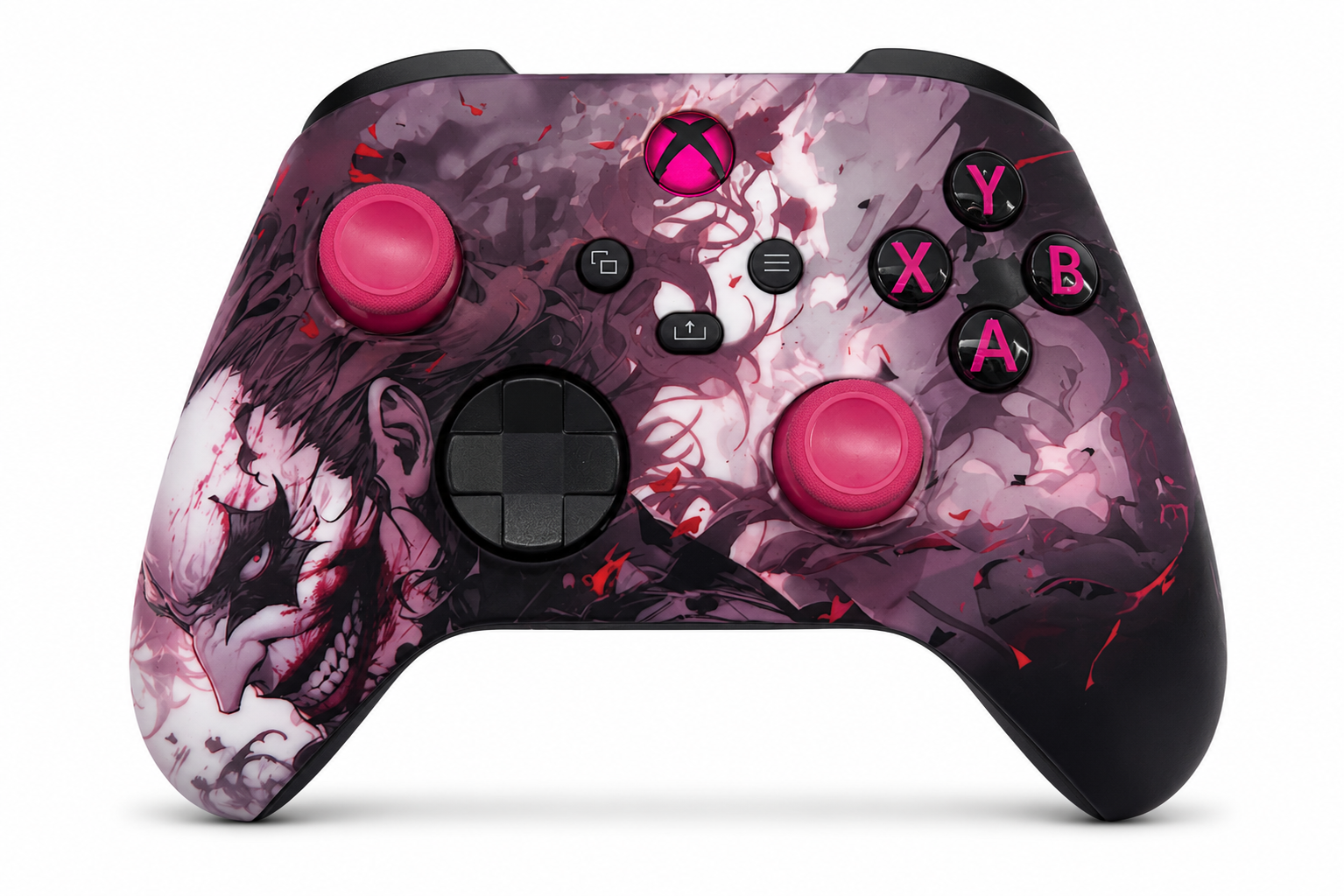 Custom Xbox Series X Controller | Joker Killing Clown Design | Genuine Microsoft Controller | Refurbished | 6 Month Warranty