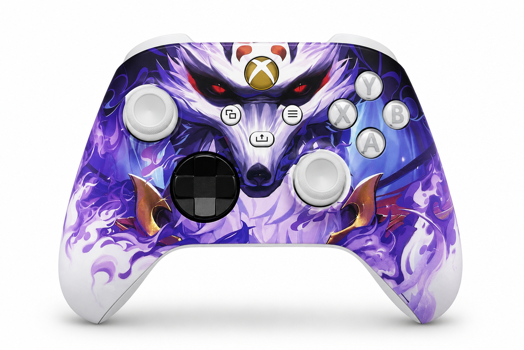 Custom Xbox Series X Controller | 9 Tail Fox Design | Genuine Microsoft Controller | Refurbished | 6 Month Warranty