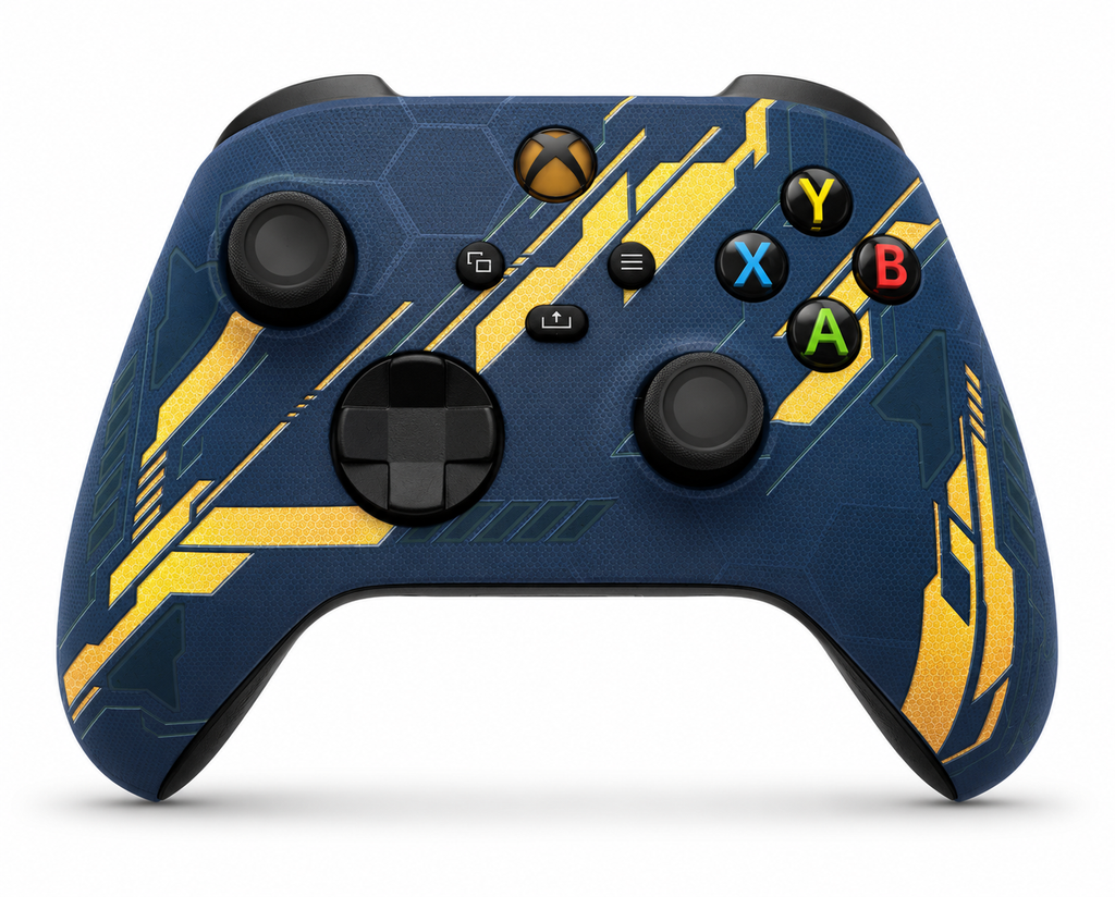 Custom Xbox Series X Controller |  Orange Mecha Glow in the Dark Design | Genuine Microsoft Controller | Refurbished | 6 Month Warranty