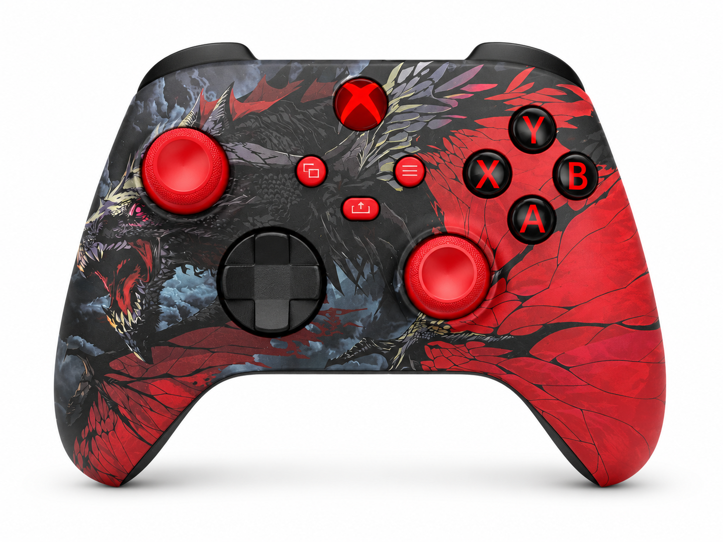 Custom Xbox Series X Controller |  Roaring Dragon Design | Genuine Microsoft Controller | Refurbished | 6 Month Warranty