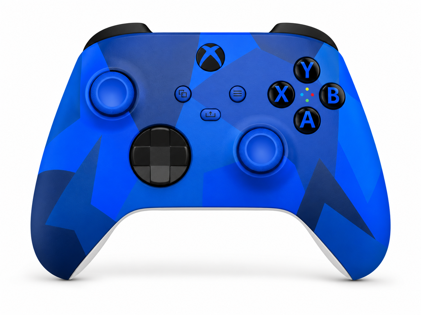Custom Xbox Series X Controller | Blue Camo Design | Genuine Microsoft Controller | Refurbished | 6 Month Warranty