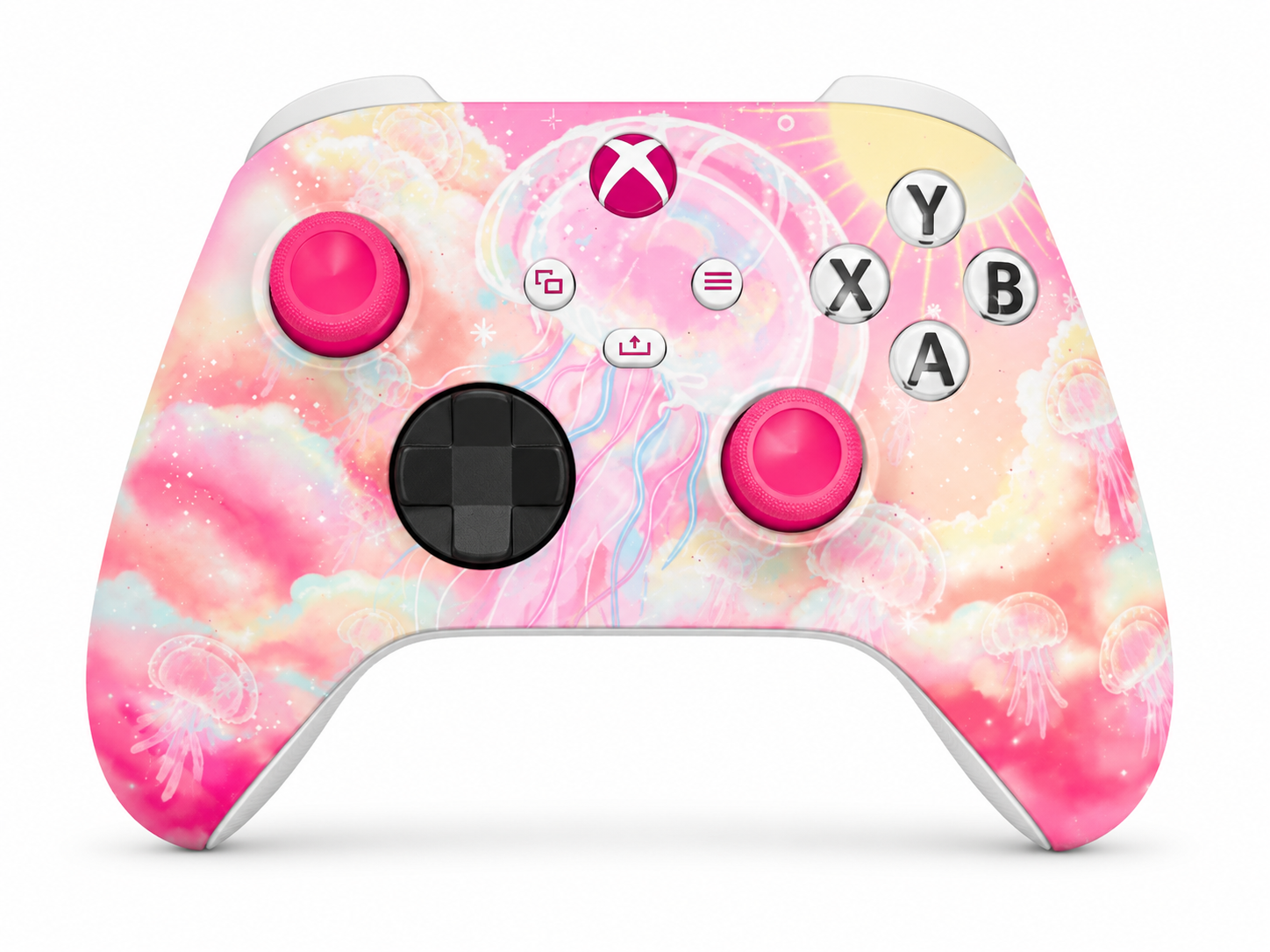 Custom Xbox Series X Controller |   Pinky Jellyfish Heaven Design | Genuine Microsoft Controller | Refurbished | 6 Month Warranty