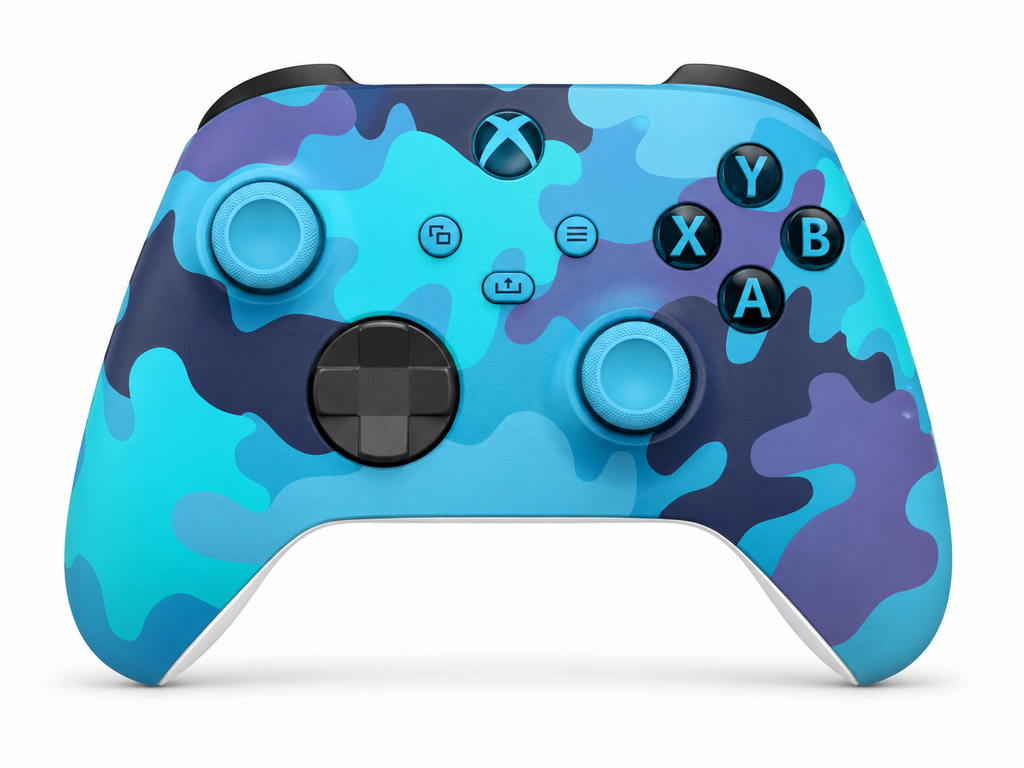 Custom Xbox Series X Controller | Mineral Camo Design | Genuine Microsoft Controller | Refurbished | 6 Month Warranty