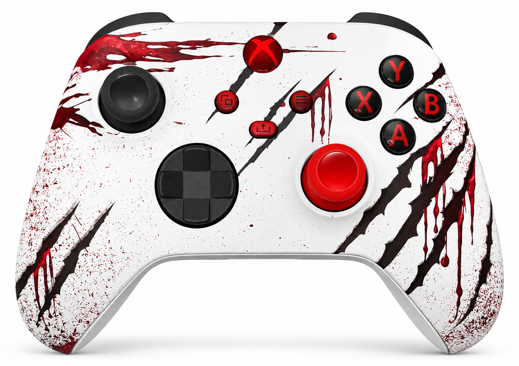 Custom Xbox Series X Controller |   Blood Zombie Design | Genuine Microsoft Controller | Refurbished | 6 Month Warranty