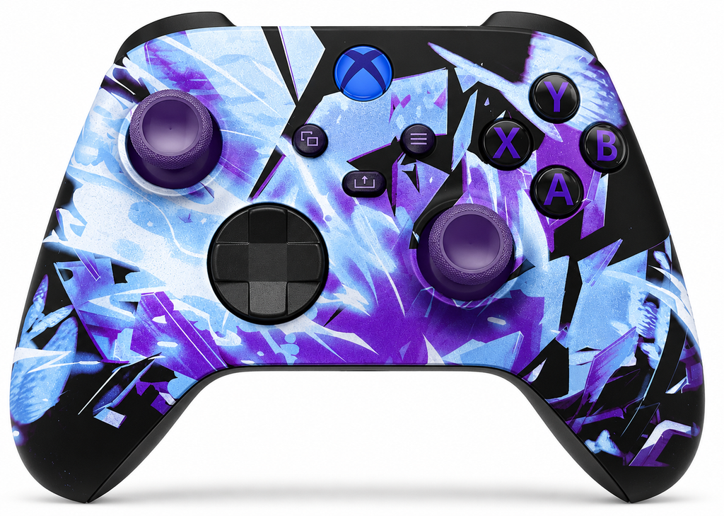 Custom Xbox Series X Controller |   Dark Hour Breaking Design | Genuine Microsoft Controller | Refurbished | 6 Month Warranty
