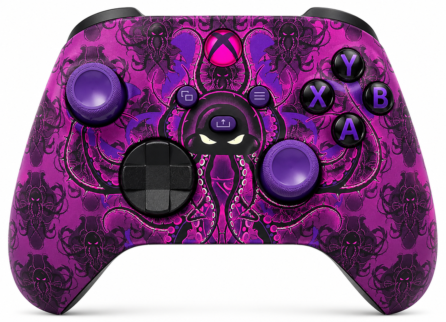 Custom Xbox Series X Controller |   Darkness Octopus Design | Genuine Microsoft Controller | Refurbished | 6 Month Warranty