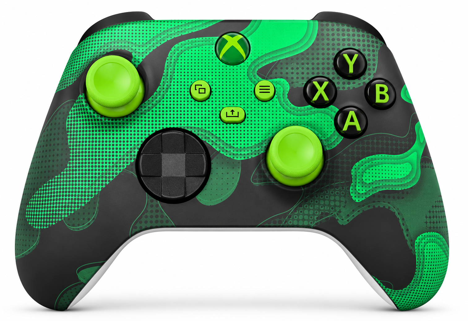Custom Xbox Series X Controller |   Digital Camo Green Design | Genuine Microsoft Controller | Refurbished | 6 Month Warranty