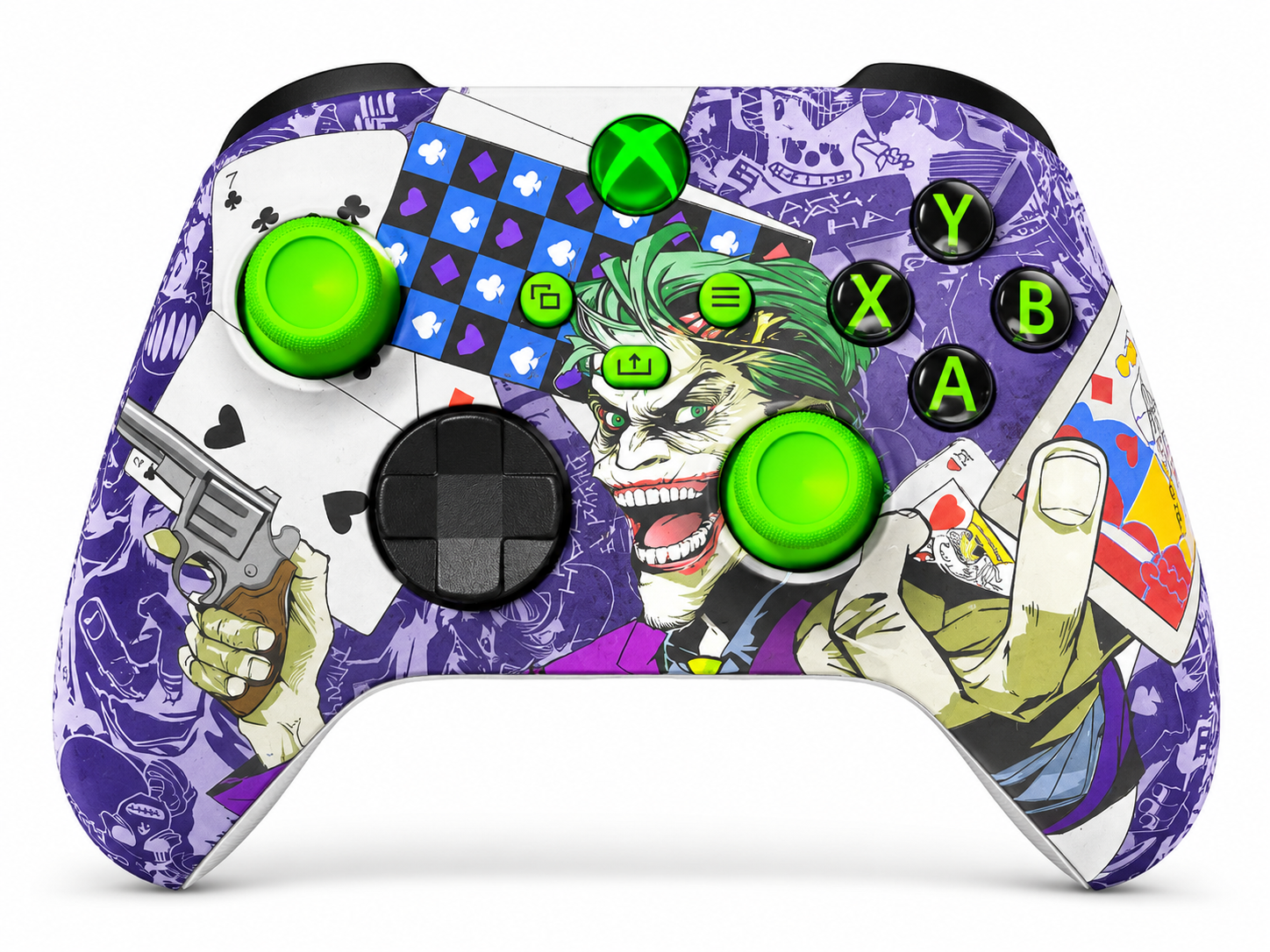 Custom Xbox Series X Controller |   Joker Play Cards Design | Genuine Microsoft Controller | Refurbished | 6 Month Warranty