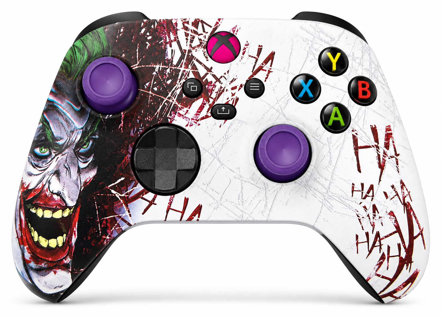 Custom Xbox Series X Controller |  Joker Clown Hahaha Design | Genuine Microsoft Controller | Refurbished | 6 Month Warranty